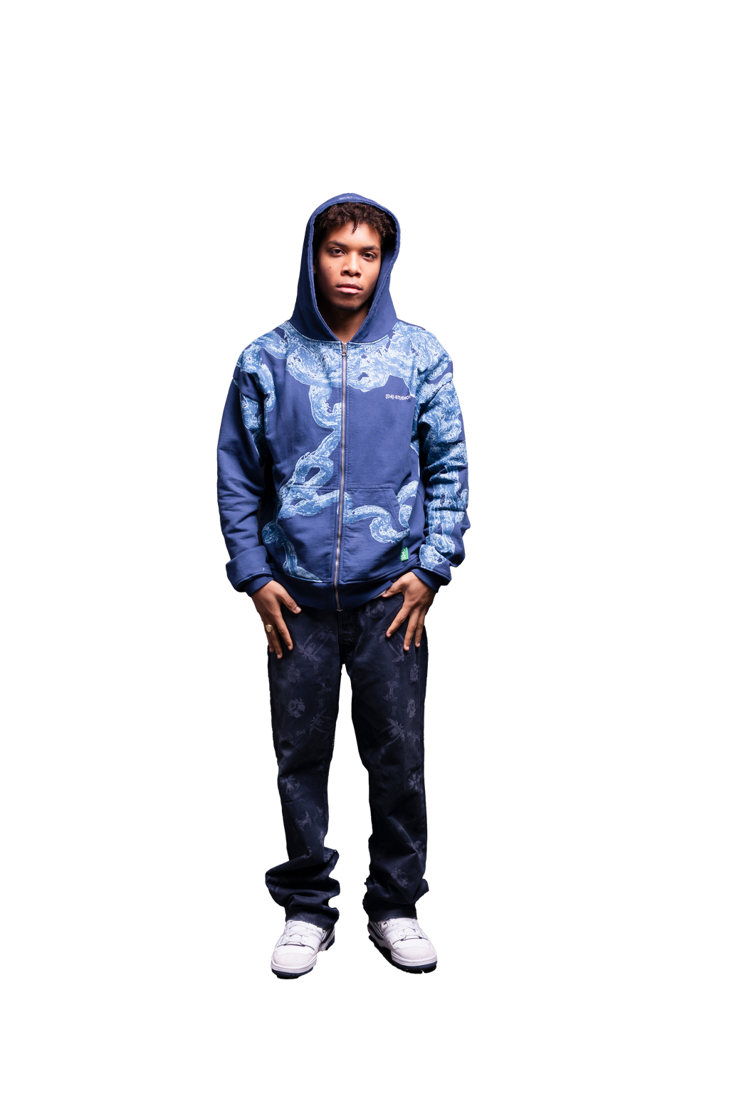 TWIG CHAIN HOODIE / WITHOUT ZIP