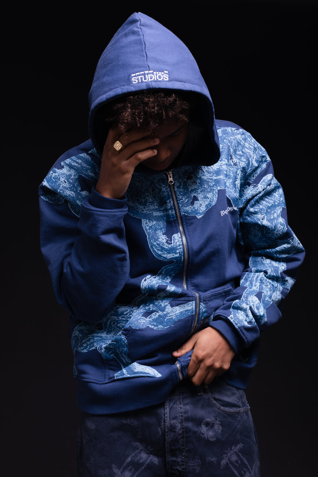 TWIG CHAIN HOODIE / WITHOUT ZIP