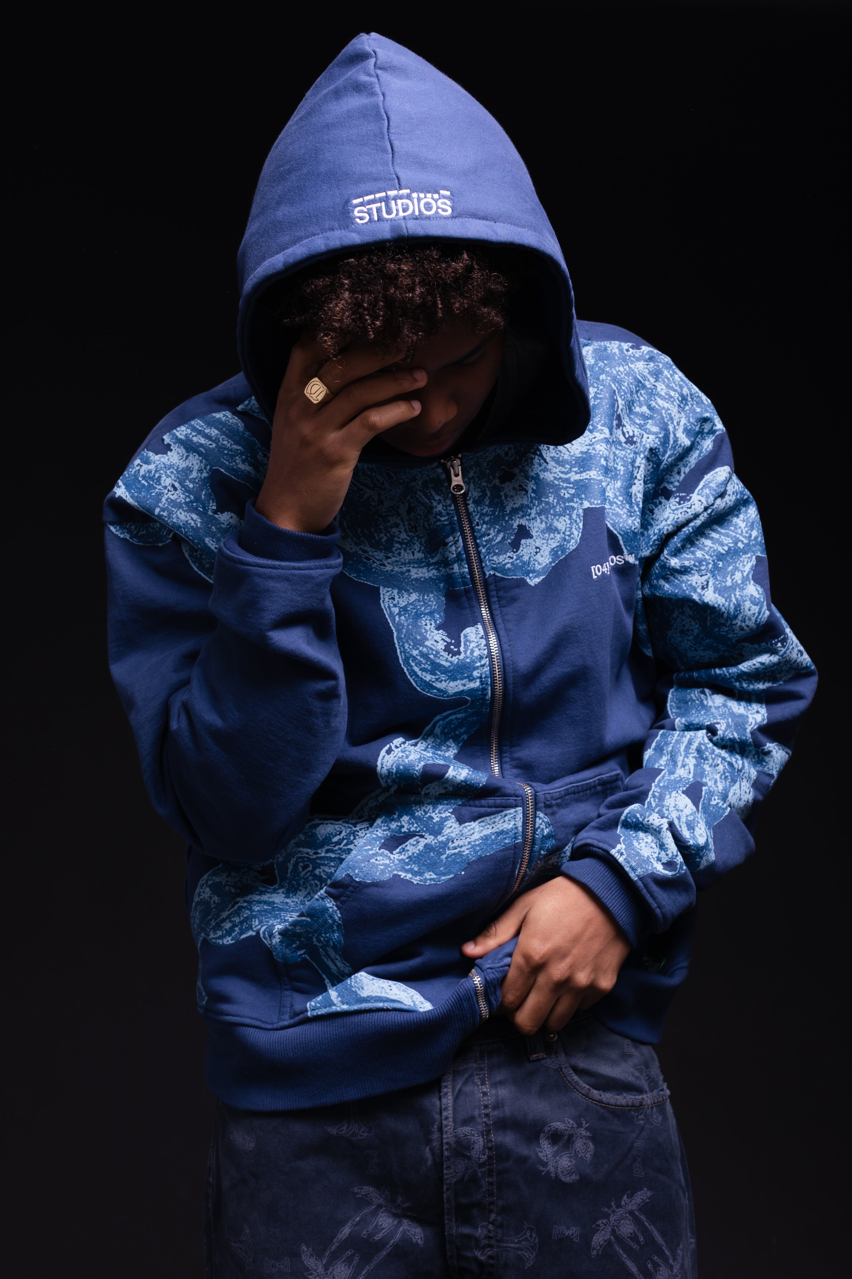 TWIG CHAIN HOODIE / WITHOUT ZIP